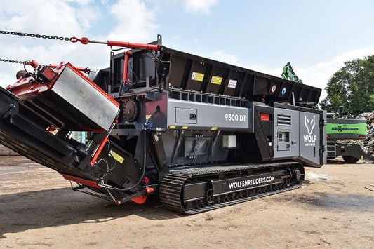 Shredding Cast Aluminum : Video Wolf 9500 and Hammel 950