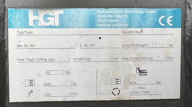 Used HGT 3.25 CY Clam Shell Bucket ID: 407