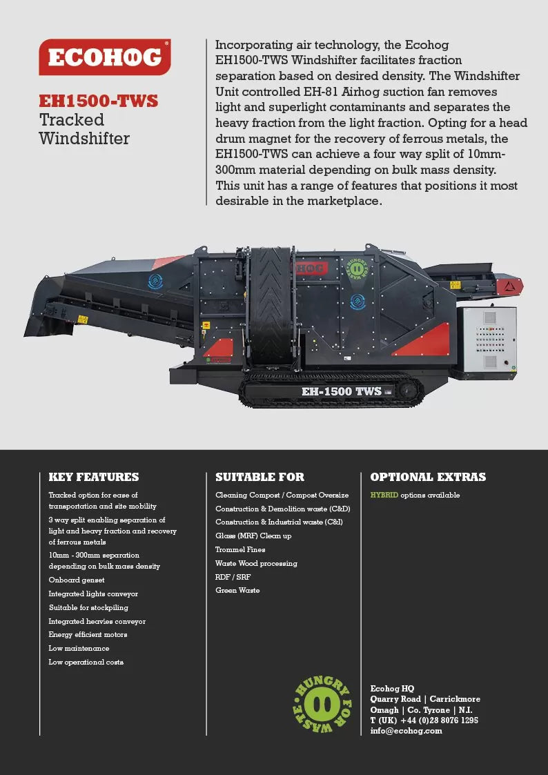 Tracked Windshifter EcoHog EH1500-TWS | Year: 2025 | Hours: 1