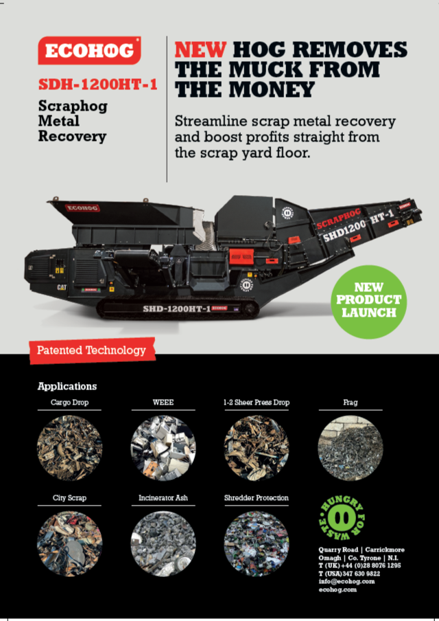 Screen and Magnet Drum Combo - EcoHog ScrapHog SHD-1200 | Year: 2025 | Hours: 0