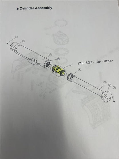 ProLift YDG800 2-tine Grapple Cylinder Seal Kit