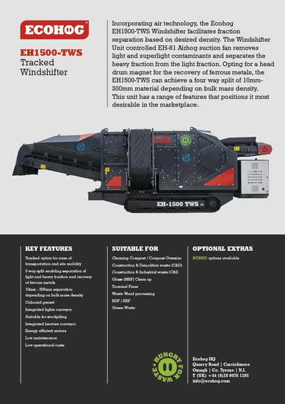 Tracked Windshifter EcoHog  EH1500-TWS | Year: 2025 | Hours: 1