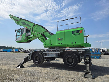 Sennebogen 855M E Hybrid material handler with upper body railing package