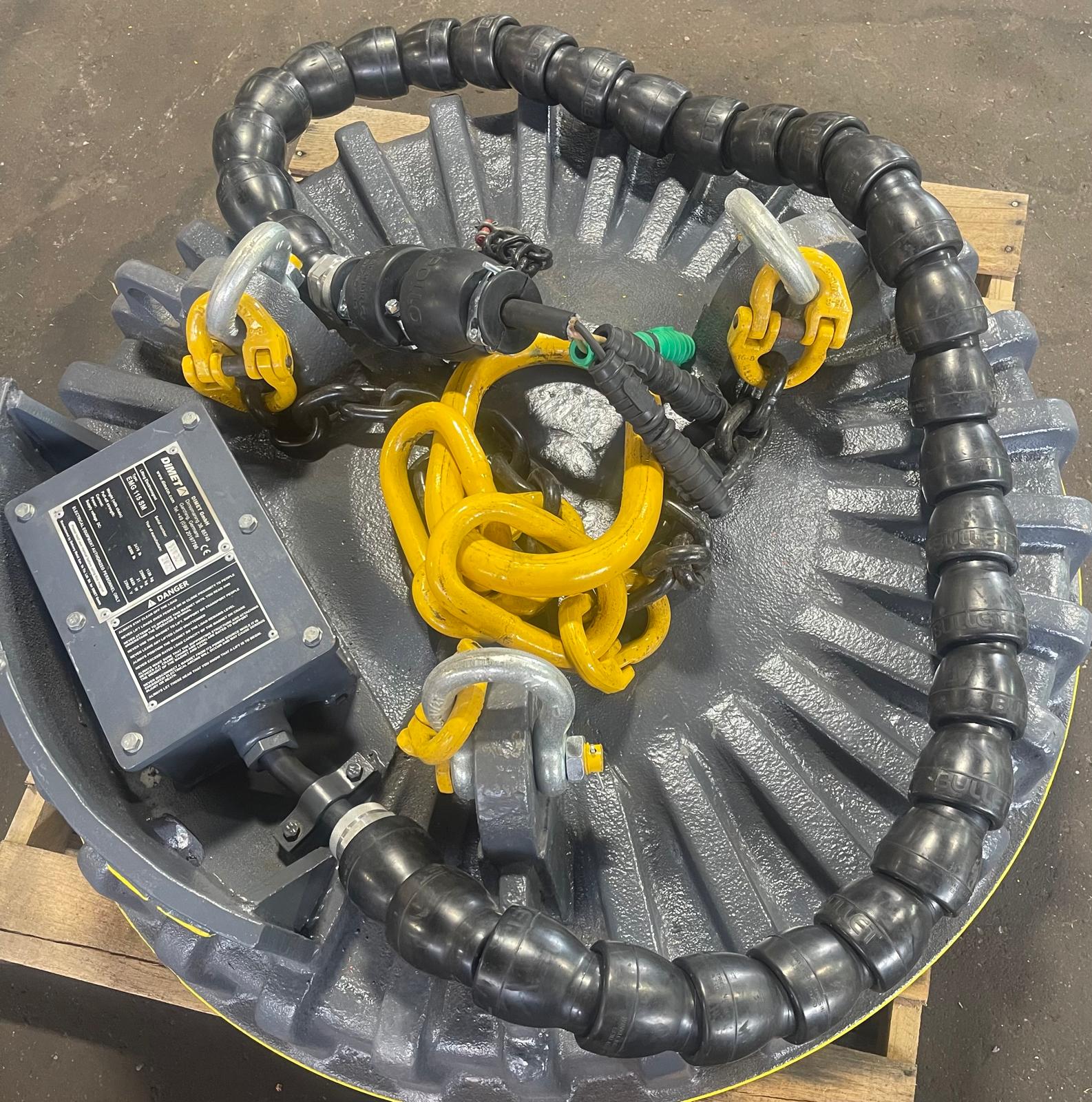 magnet connectors with protective covering sitting on top of a magnet