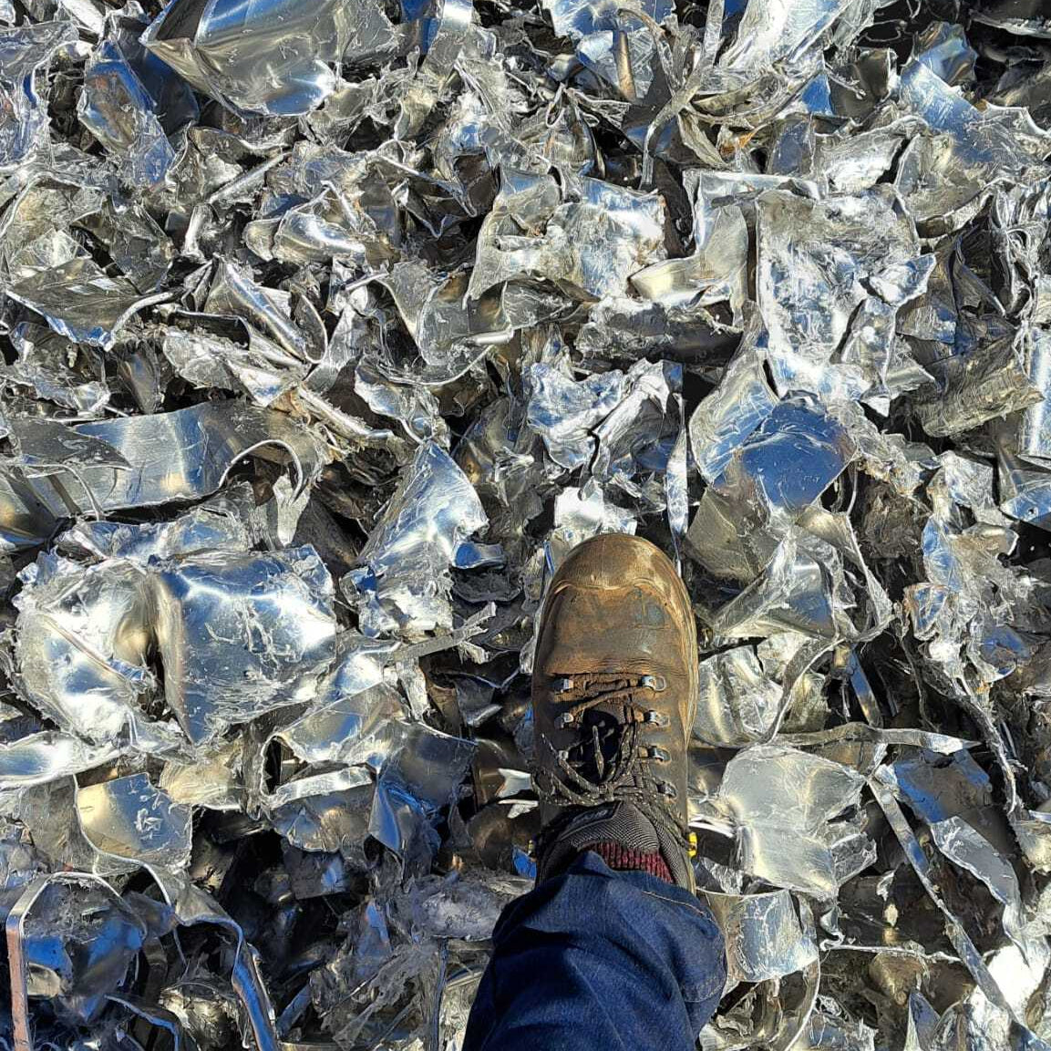 shredded 5000 series aluminum from a wolf 9500