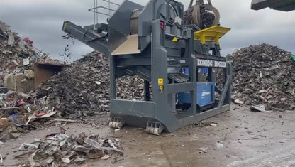 Magnet Drum Separating Ferrous Metal from Non-ferrous material