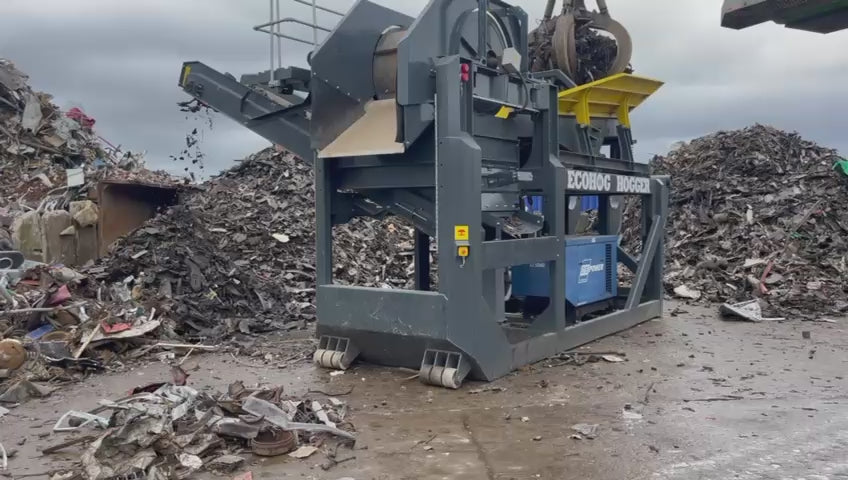 Magnet Drum Separating Ferrous Metal from Non-ferrous material