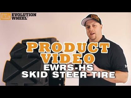 Evolution Skid Steer Tires (Full Set of 4 Tires on Rims) 12 x16.5